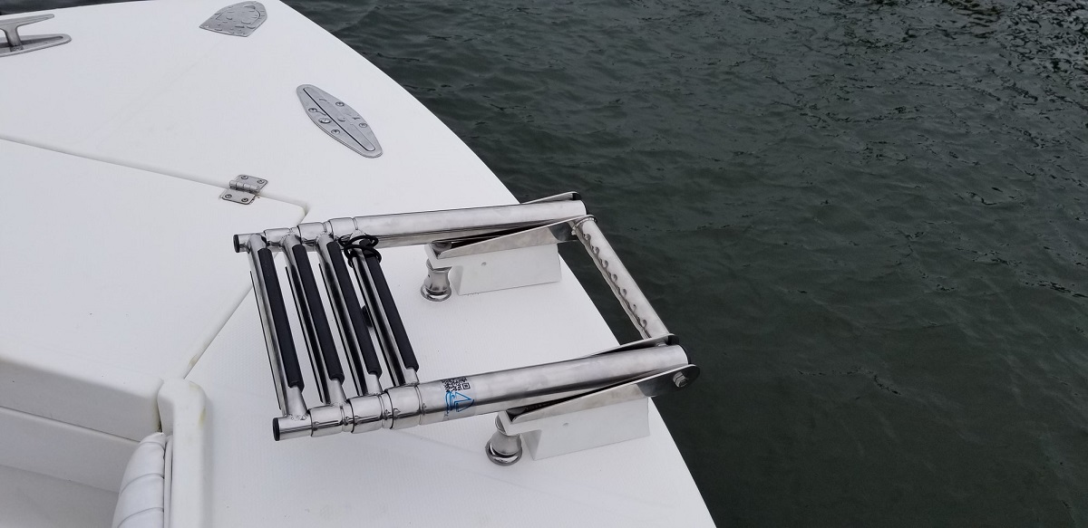 boat ladder folded