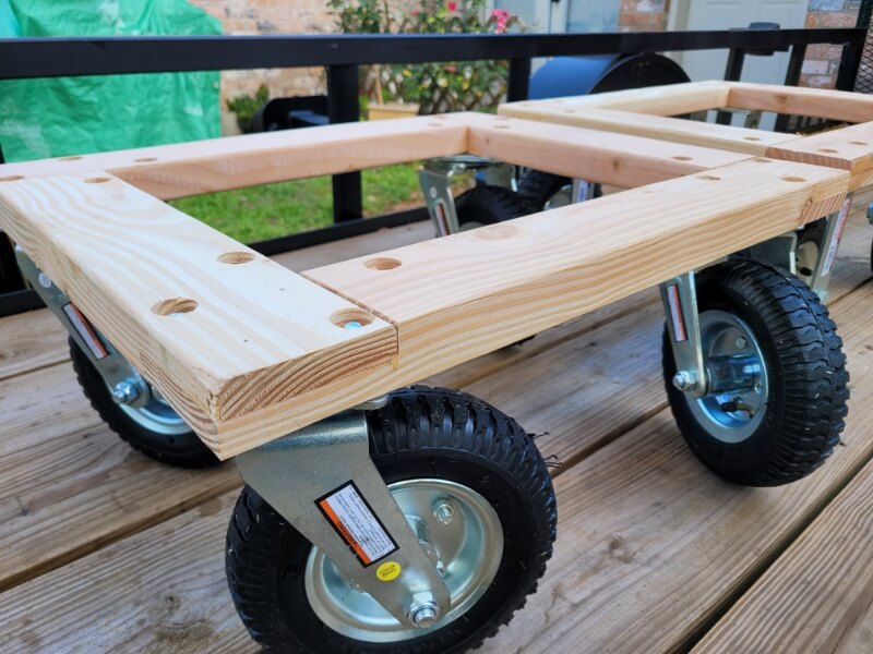 Wooden cart dolly